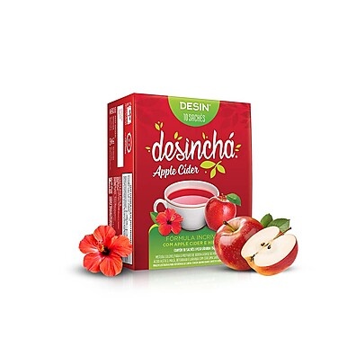 Desinchá Apple Cider: Detox e Sabor em 10 Sachês