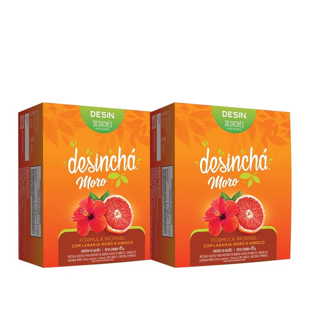 Desinchá Moro: Kit 2 Chás para Desinchar e Emagrecer