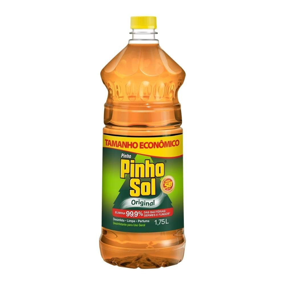 Pinho Sol Desinfetante Original 1,75L - Limpa, Desinfeta e Perfuma com 99,9% de Eficácia