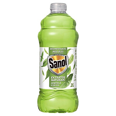 Desinfetante Sanol Hortelã e Sálvia 2L: Limpeza Perfumada