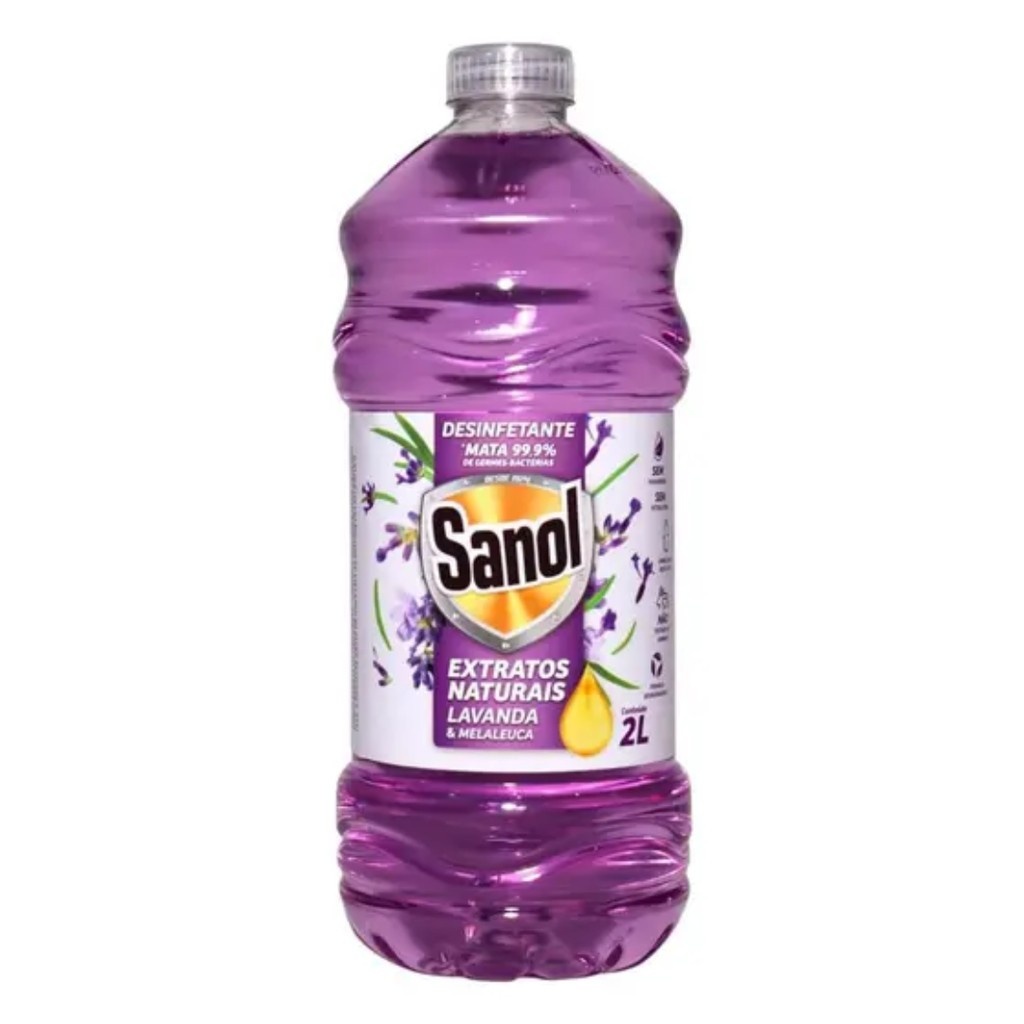 Desinfetante Sanol Lavanda & Melaleuca 2L: Limpeza Natural