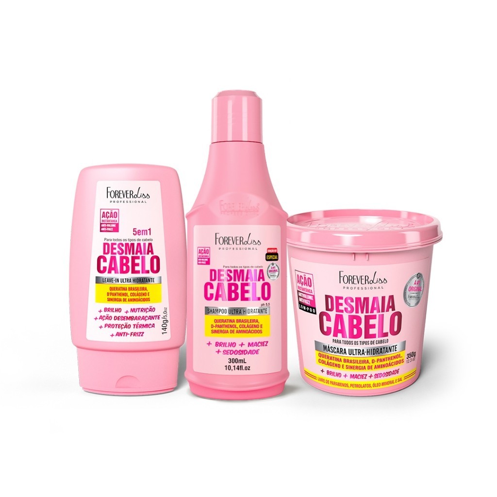 Desmaia Cabelo Forever Liss: Kit Anti Frizz Poderoso