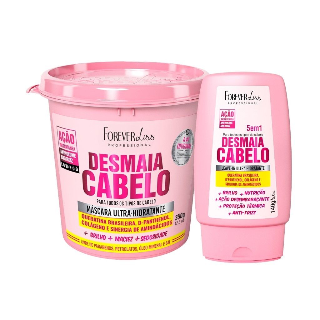 Desmaia Cabelo Forever Liss: Kit Antifrizz Impecável