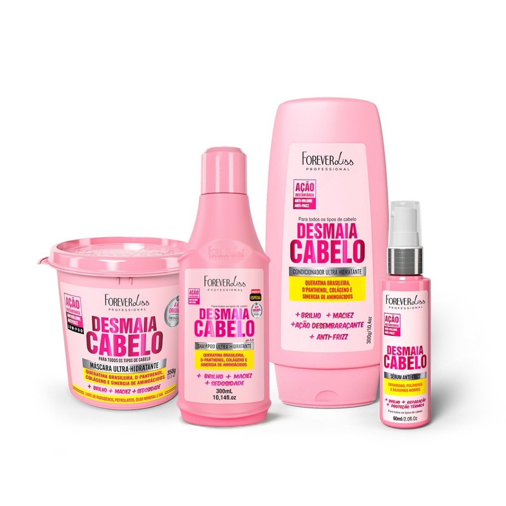 Desmaia Cabelo: Kit Liso e Brilho Intenso