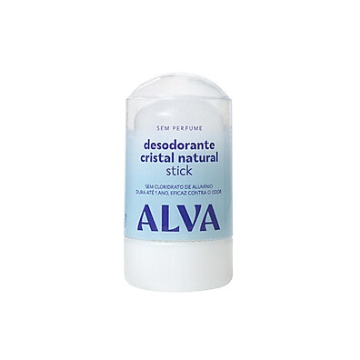Desodorante Cristal Stick Vegano 60g Alva – O Natural que Dura 12h