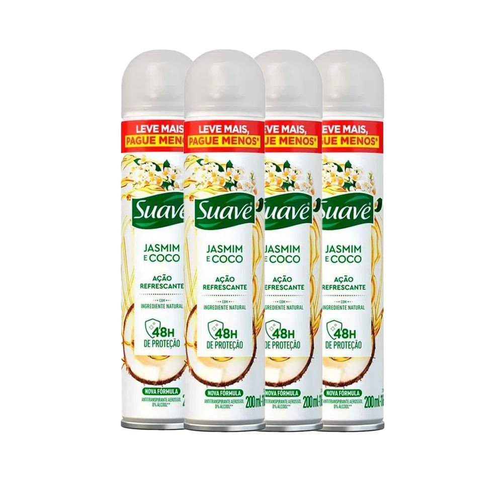 Desodorante Jasmim e Coco: 4 Unidades + Frete!