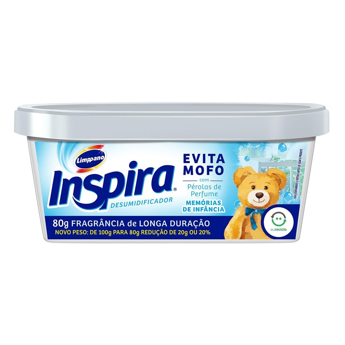 Limppano Evita Mofo Desumidificador Inspira 80G - Fragância Memórias de Infância