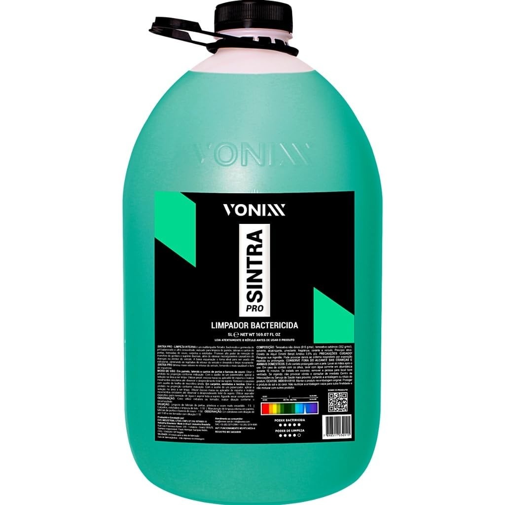 Kit Limpador APC Sintra Pro 5L Vonixx: A Solução Completa para Detalhamento Automotivo