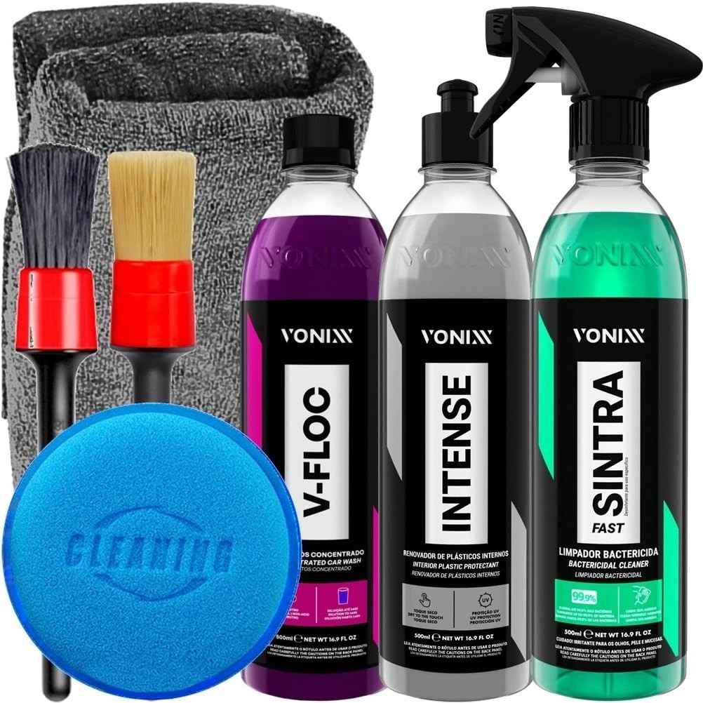 Kit Completo Detalhamento Automotivo Vonixx: Limpeza e Proteção Profissional