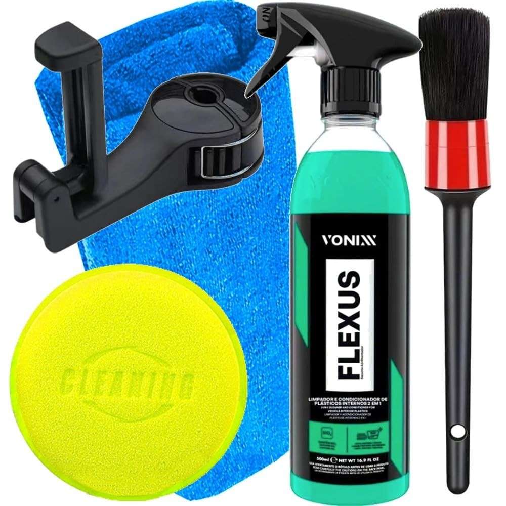 Kit Detalhamento Automotivo Vonixx Flexus 500ml + Suporte Celular Karbox
