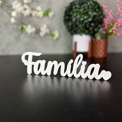 Letreiro Família Decorativo: Amor em Cada Detalhe 💖