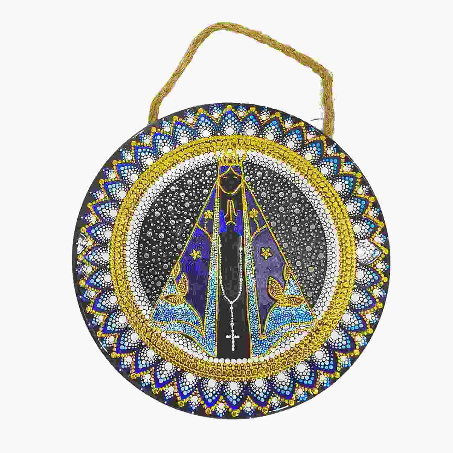 detalhes-ceramica-sagrados-nossa-aparecida-senhora-a-enfeite-16cm-de-em-com-parede-a