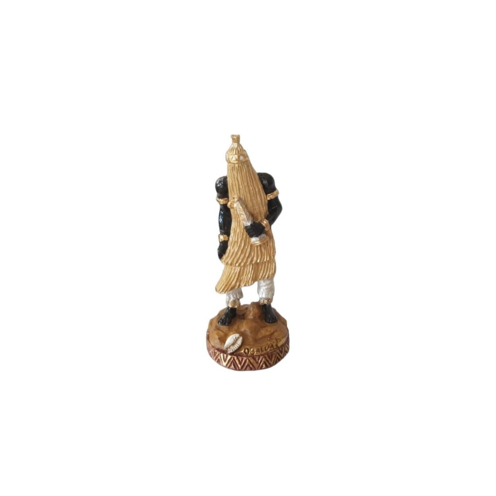 Obaluaê Orixá em Resina 15cm – Poder Espiritual em Detalhes