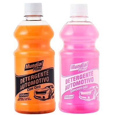 Detergente Automotivo com Cera 500ml - Limpeza Profissional em Casa