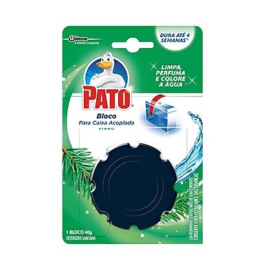 Detergente Sanitário Pato Bloco 40g – Limpeza Automática com Fragrância