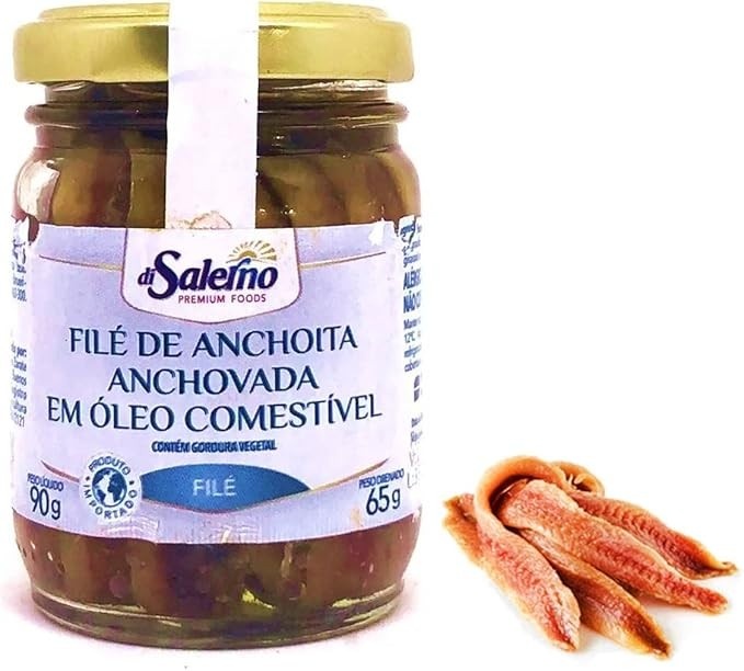 File de Anchova Argentino Di Salerno vidro 90g