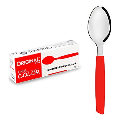 Colheres Inox Vermelhas: Kit 6/12/24 para o Dia a Dia 🍽️