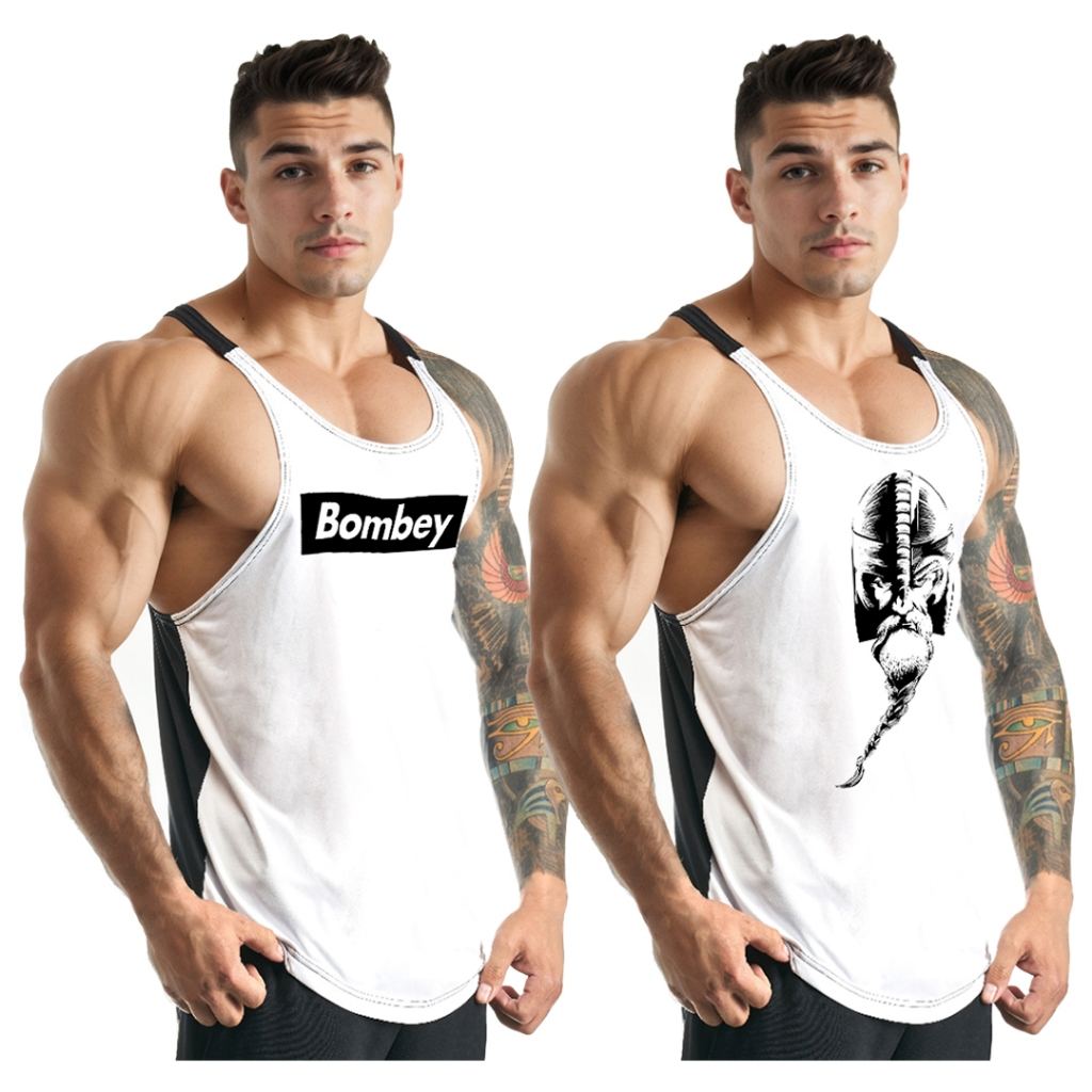 Kit com 2 Regatas Dry Bombey: Conforto e Estilo para o Dia a Dia