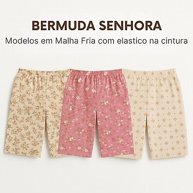 Kit 5 Bermudas Malha Fria: Conforto e Estilo para o Dia a Dia