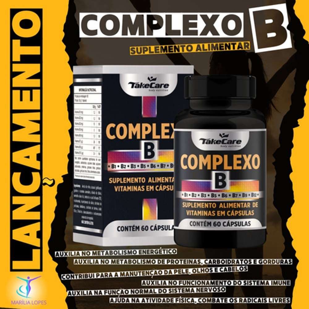 Complexo B Take Care 60 Caps: Energia e Saúde para o Seu Dia a Dia