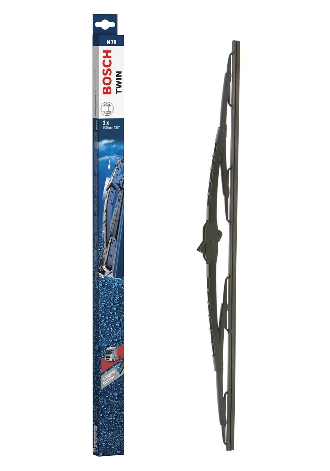 Palheta Limpador Para-Brisa Dianteira Bosch Twin N70 - Limpeza Superior e Durabilidade