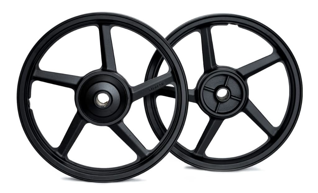 Par de Rodas Liga Leve 5 Palitos Dianteira Tambor YBR/Factor: Estilo e Performance!
