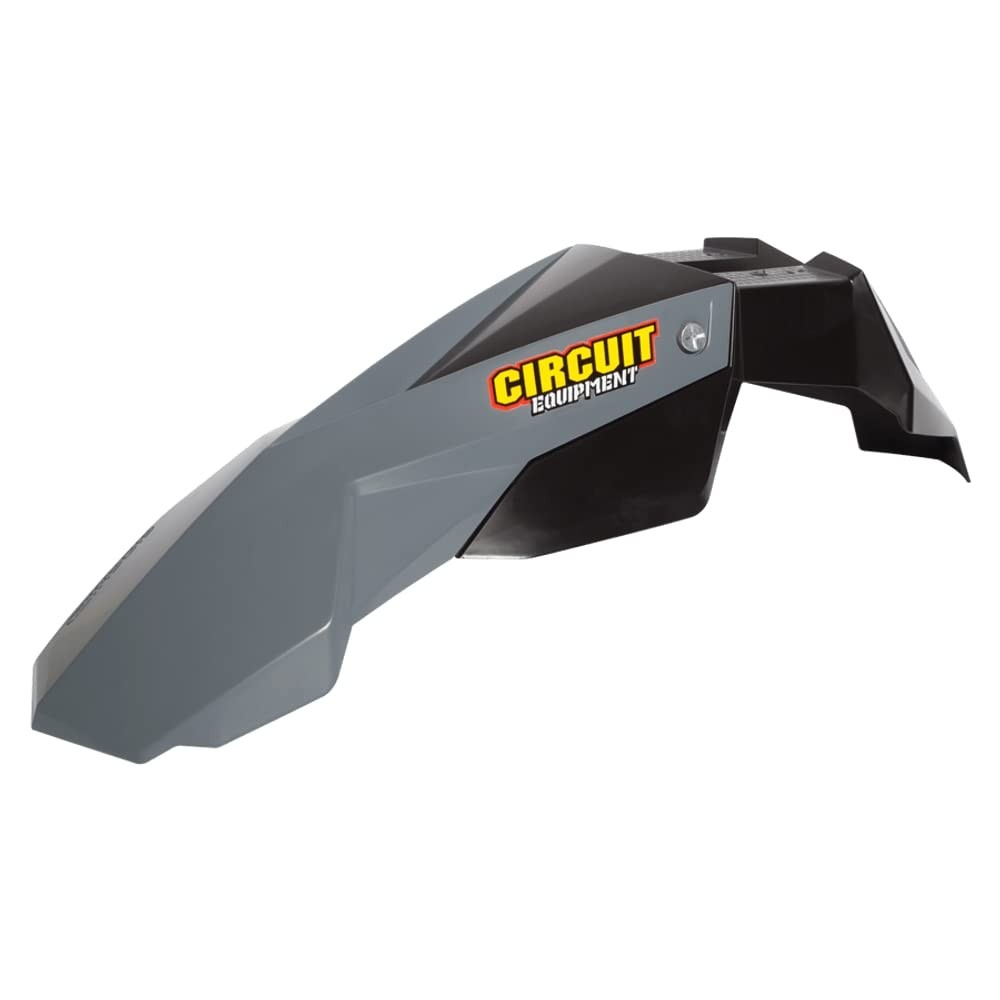 Para-lama Dianteiro Circuit Equipment Stealth SM 17" - Proteção UV e Design Esportivo Preto/Cinza