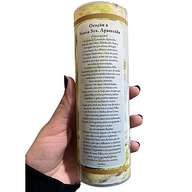 Velas N. Sra. Aparecida: Kit 3 Unidades 7 Dias