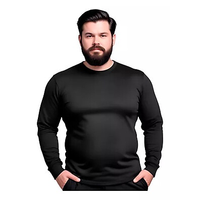 Camiseta Térmica Plus Size Manga Longa Peluciada – Conforto e Estilo para Todos os Dias