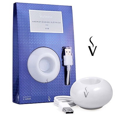 Difusor Elétrico Via Aroma: Aromaterapia Portátil