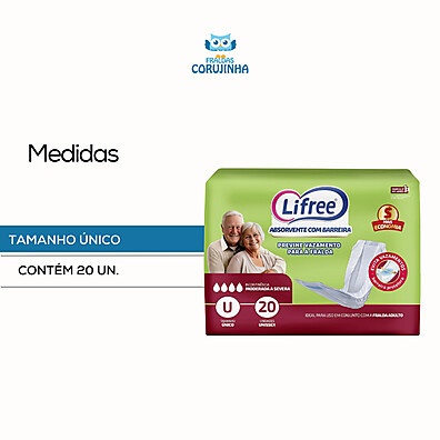 Lifree: Absorvente Geriatrico com Fita – Proteção e Dignidade