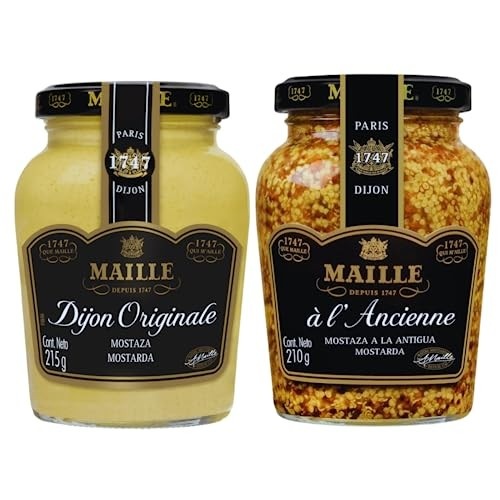 Kit Mostarda Dijon & Em gr?os Maille Importado Fran?a