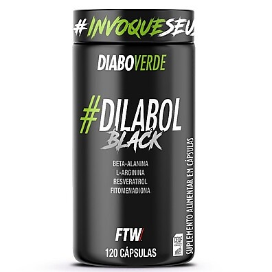 Dilabol Black 120 Cápsulas - Potência Pré-Treino