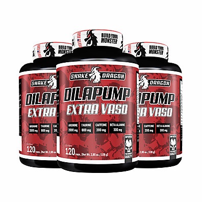 DILAPUMP Pré-Treino Snake Dragon – 360 Cápsulas