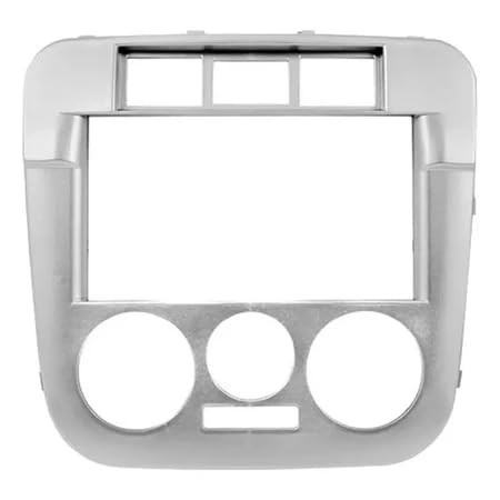 Moldura 2 Din Prata para Gol G4, Parati e Saveiro - Encaixe Perfeito, Sem Adaptações!