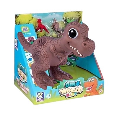 Dino World Baby T-Rex: Aventura Jurássica com Som!