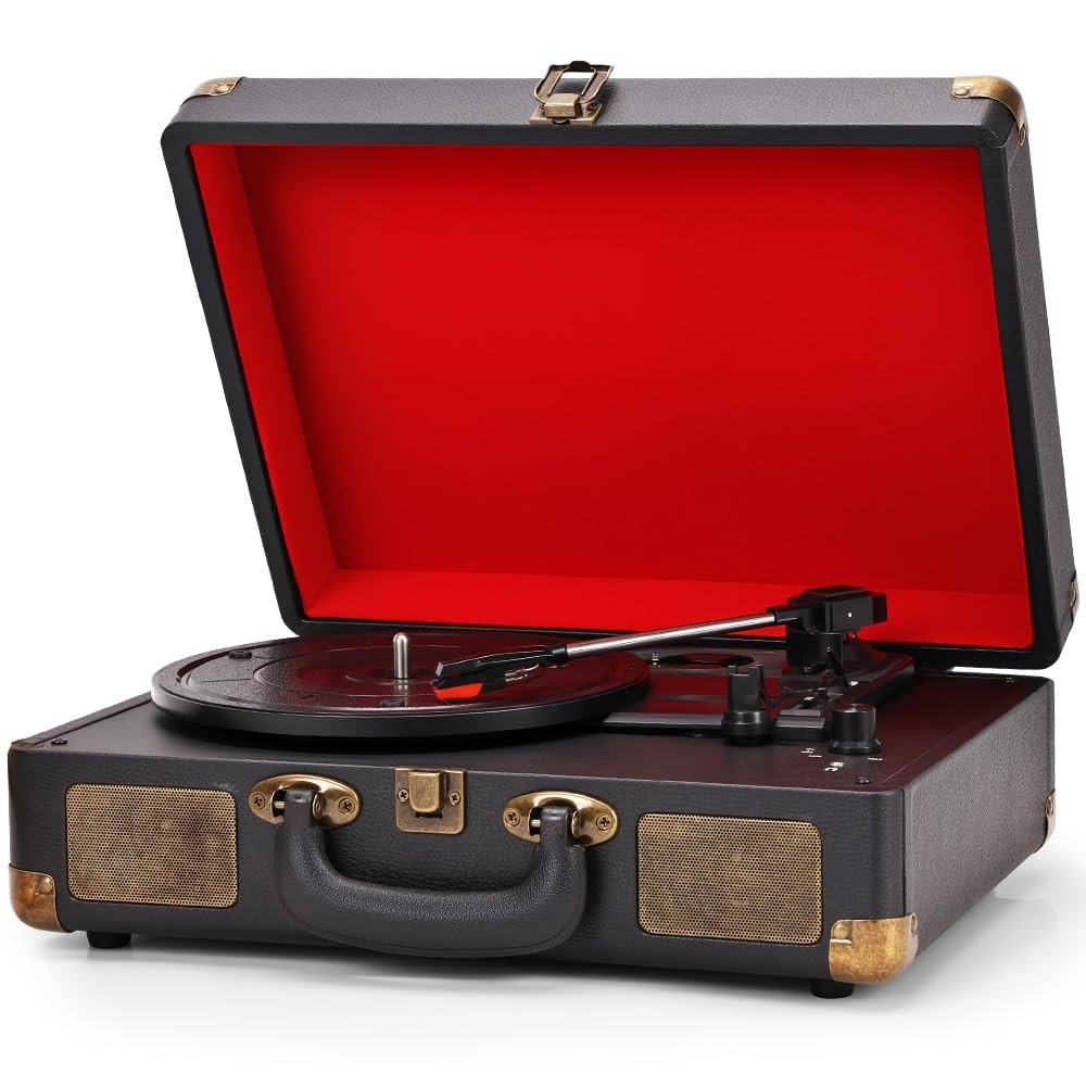 Toca Disco Vinil Retrô com Bluetooth e USB: Reviva a Magia do Vinil com Som de Alta Qualidade