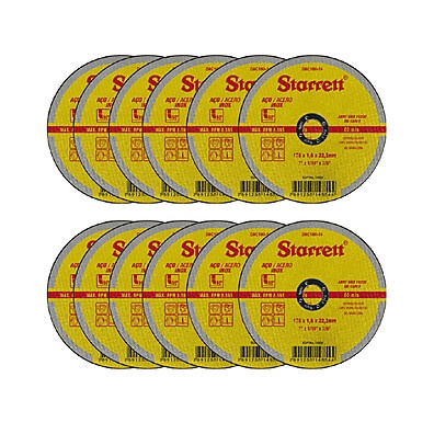 Disco de Corte Starrett 180mm: Kit com 12 Discos