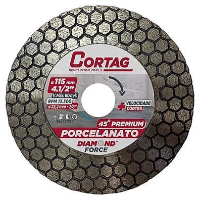 Disco Diamantado 115mm: Chanfro 45° Sem Esforço!