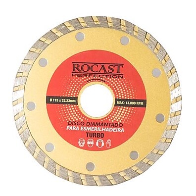 Disco Diamantado 115mm ROCAST: Corte Preciso!