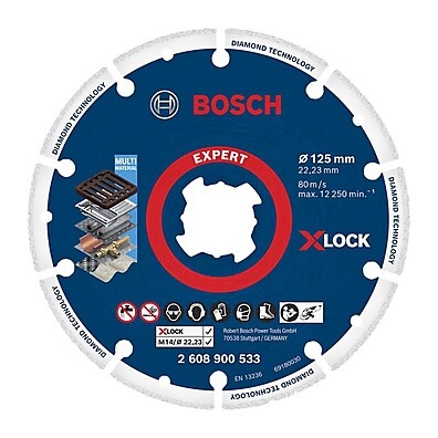 Disco Diamantado Bosch X-Lock 125mm: Corte Preciso!