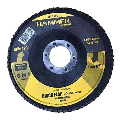 Disco Flap 110mm Grão 120: Potência e Precisão na Retificação
