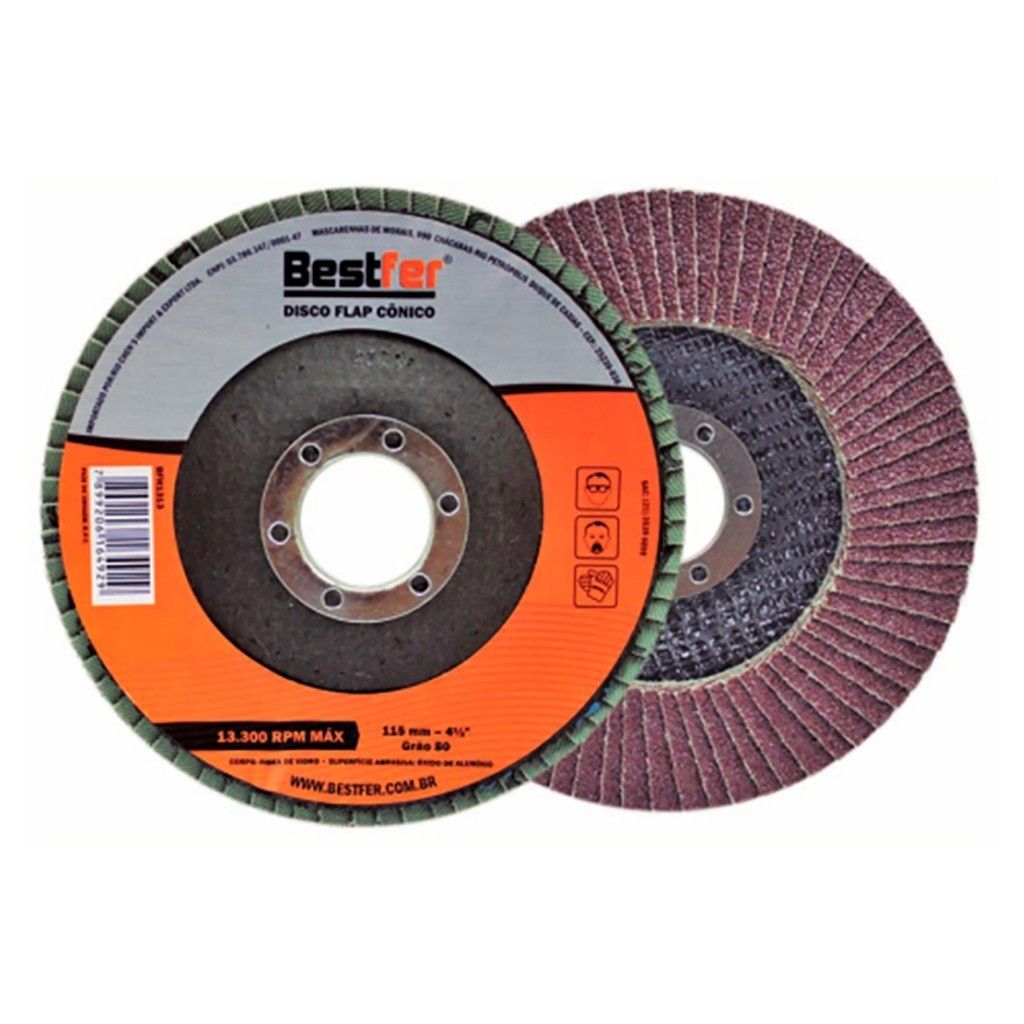 Disco Flap 4.1/2" Bestfer: Desbaste Impecável!