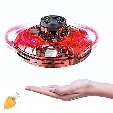 Disco Voador LED Vermelho Castela – Diversão Noturna 360°
