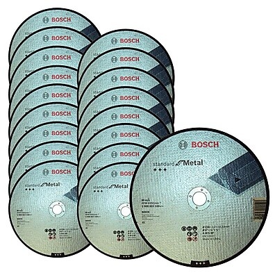 Discos de Corte Metal Bosch 9": Kit 20 Unidades