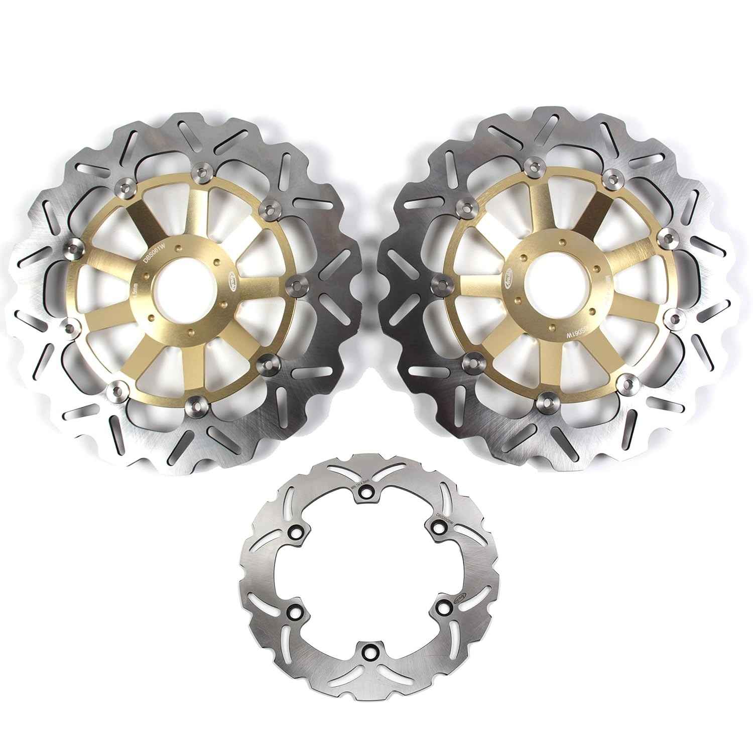 Discos de Freio Dianteiros e Traseiros Dourados Arashi para Honda CBR1100XX (1997-1998) - Performance e Durabilidade