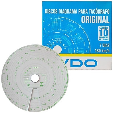 Discos Tacógrafo Semanal VDO: 70 Unidades