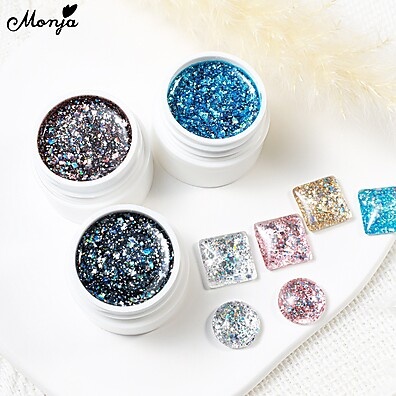 Gel Glitter para Unhas: Brilho Discoteca!