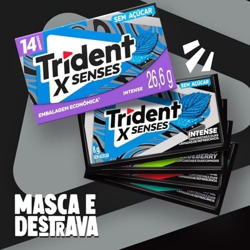 Trident Chiclete X Fresh Intense Emb Econ Display Com 12Uni De 26 6G