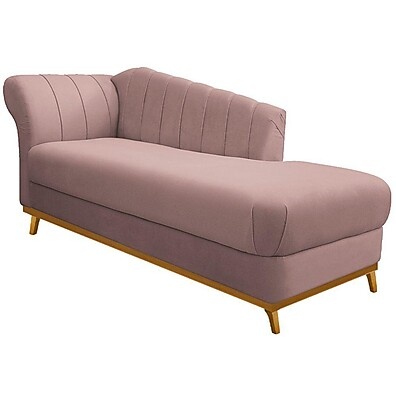 Diva Recamier Vanessa 160cm Rosê: Elegância e Conforto